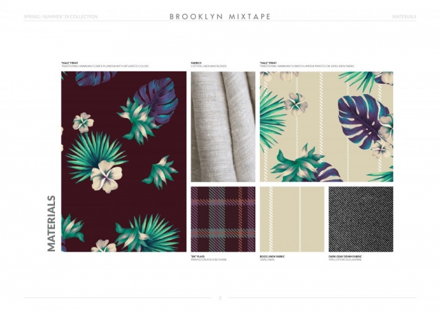 Spring-Summer-19 Mens Collection Materials