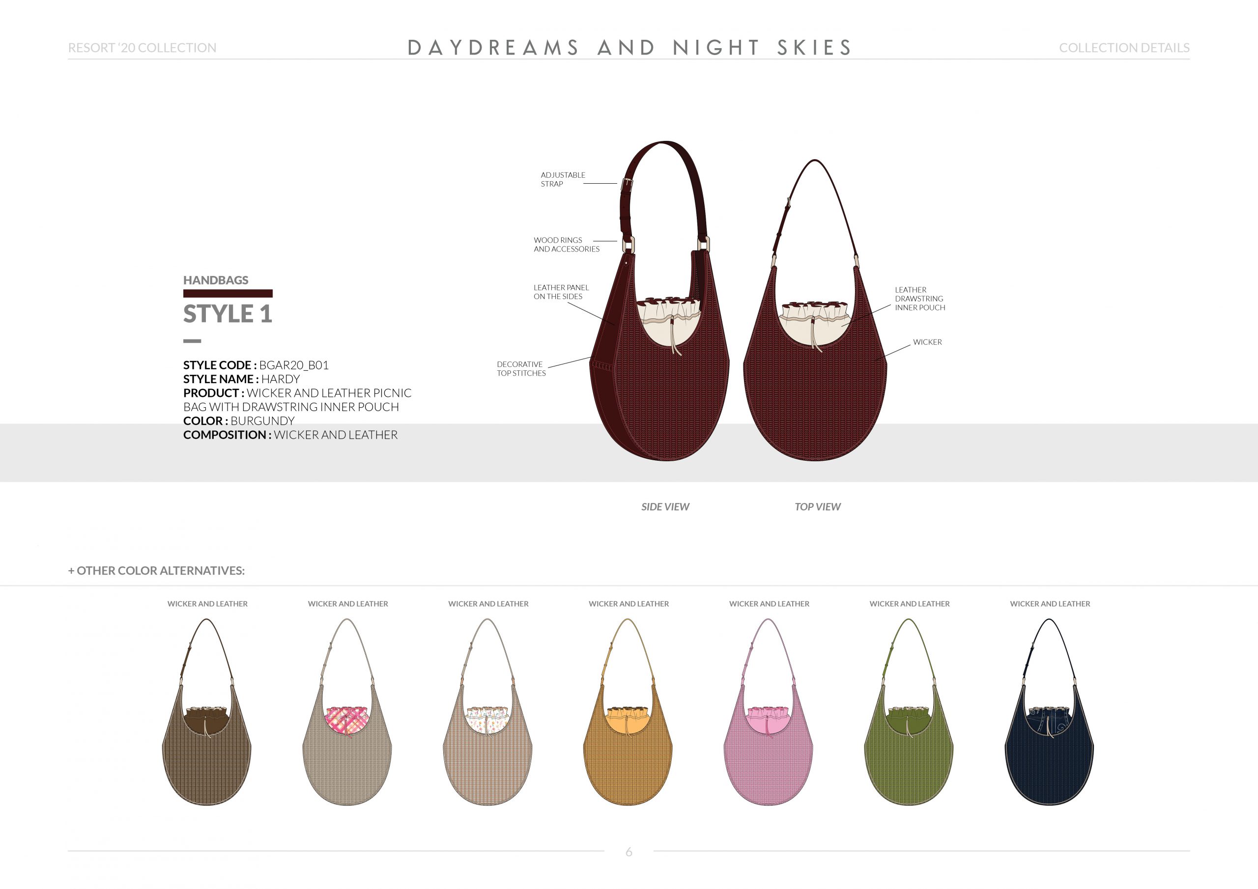Resort-20 Womens Handbag Collection Details: Style 1