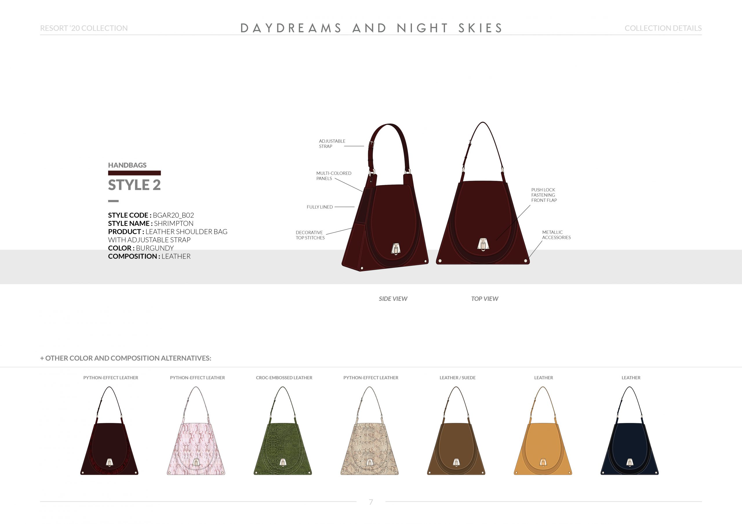 Resort-20 Womens Handbag Collection Details: Style 2